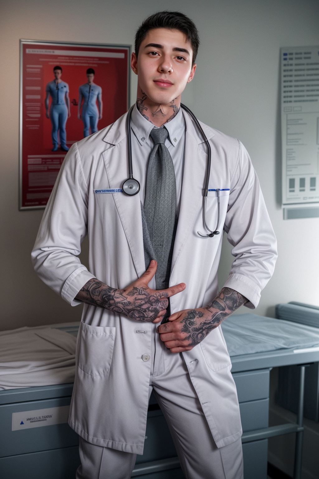 00008-2988414963-professional studio photo of male jakipz _lora_jakipz-08_0.85_ standing in a modern hospital room dressed as a doctor, wearing a.png